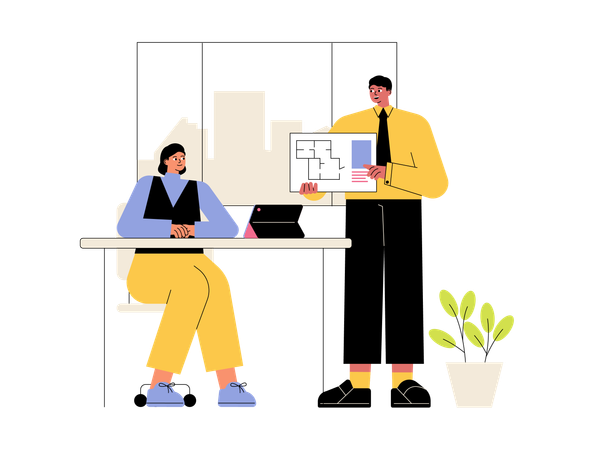 Business presentation Illustration
