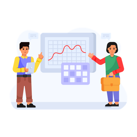 Business Presentation  Illustration