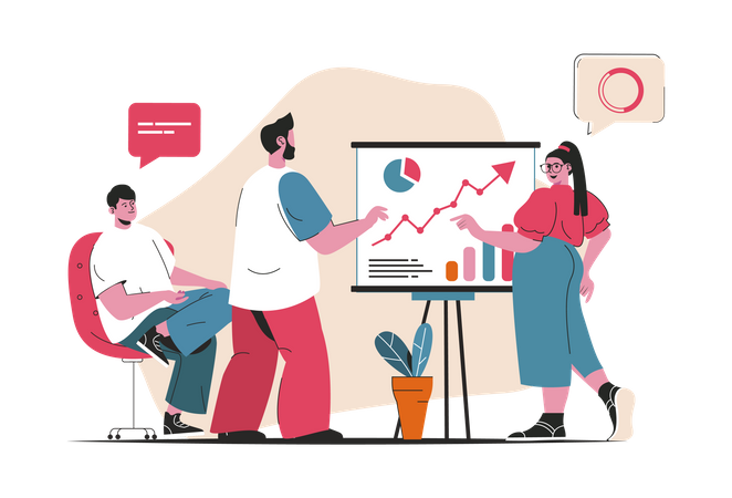 Business presentation  Illustration
