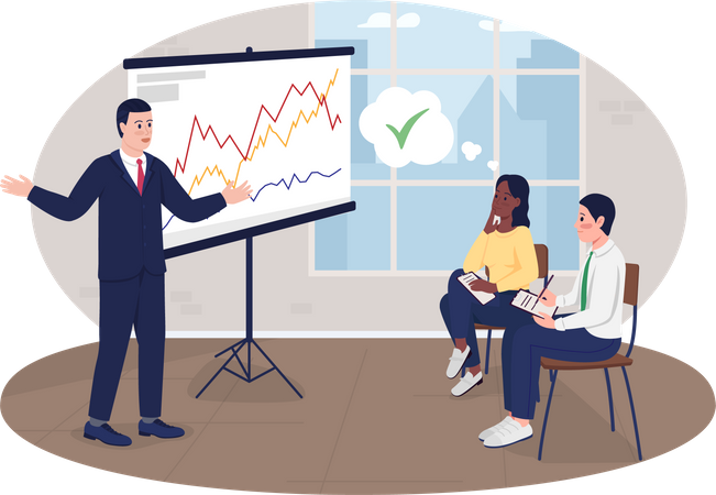Business presentation  일러스트레이션