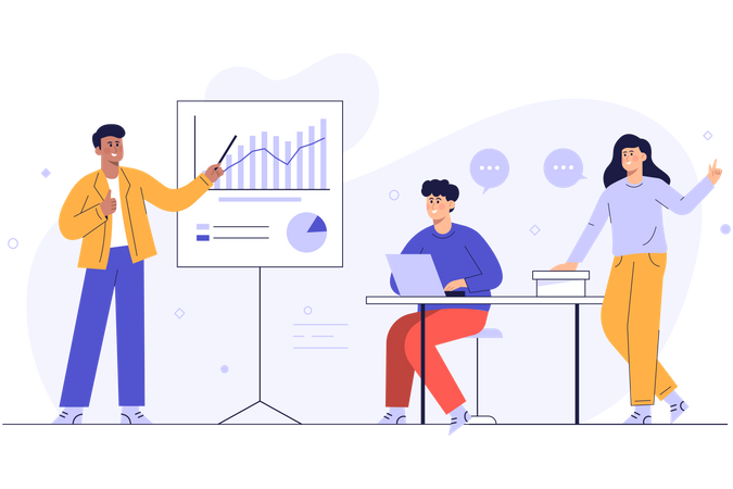 Business Presentation  Illustration