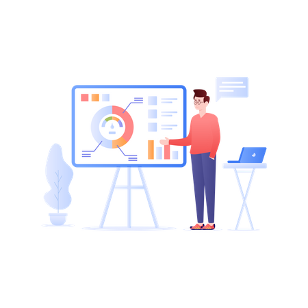 Business Presentation  Illustration