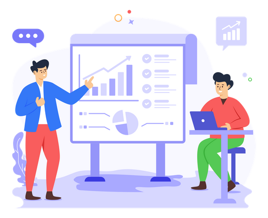 Business Presentation  Illustration