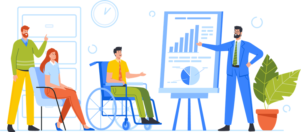 Business Presentation  Illustration