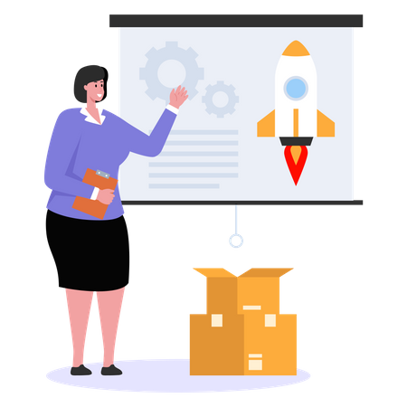 Business Presentation  イラスト