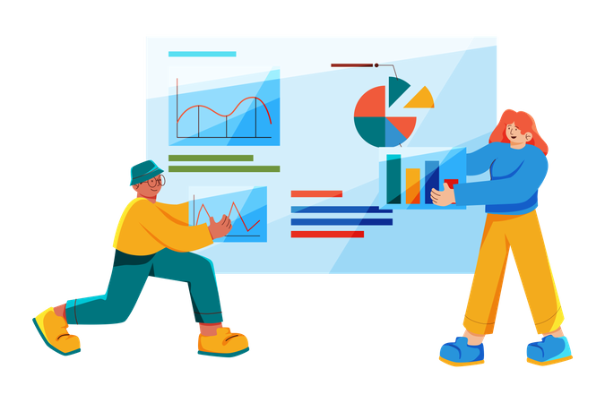 Business presentation  イラスト