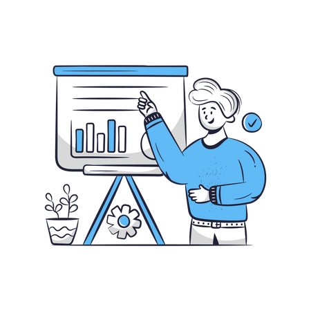 Business Presentation  イラスト