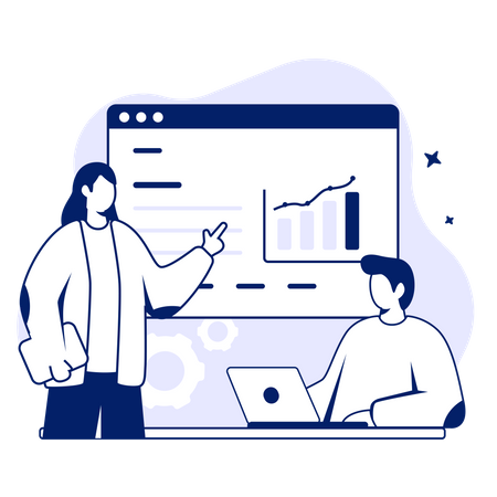 Business Presentation  Illustration