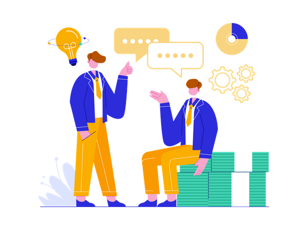 Business problem discussion and solution  일러스트레이션