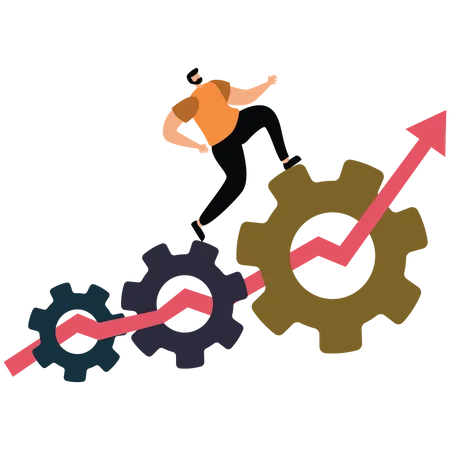 Best Business process automation and optimization Illustration download ...