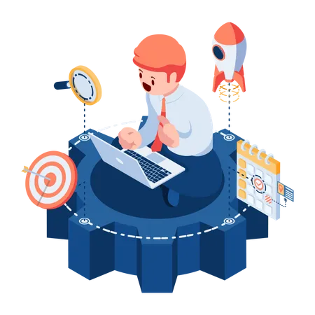 Business Process  Illustration