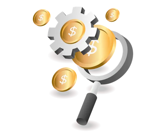 Business process of making money  Illustration