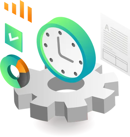 Business process time  Illustration