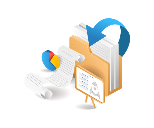 Business product data  Illustration