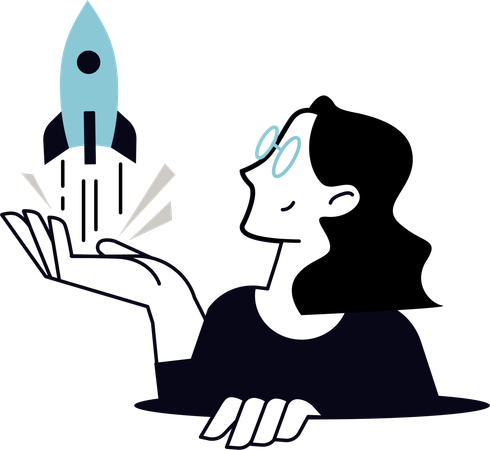 Business product launch  Illustration