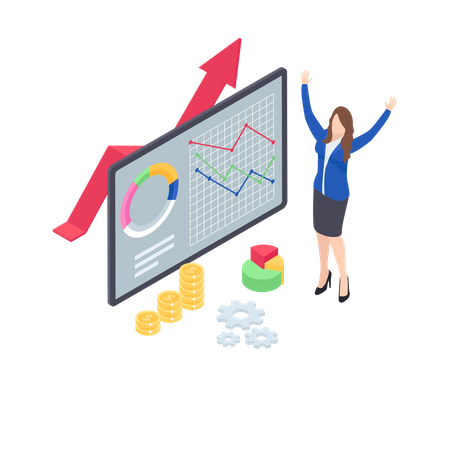 Business profit  Illustration