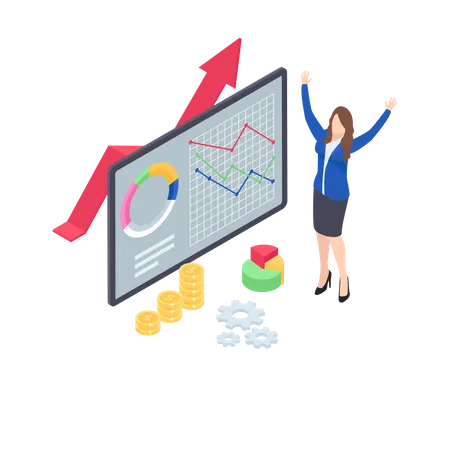 Business profit  Illustration