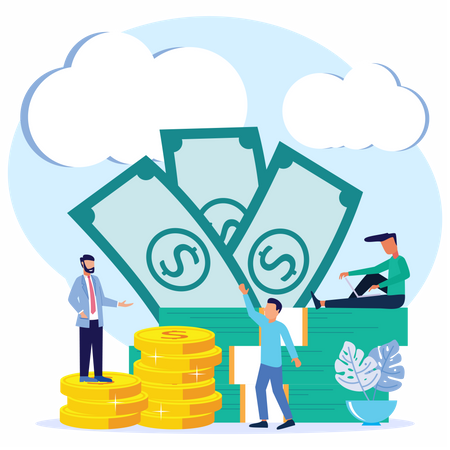 Business profit  Illustration