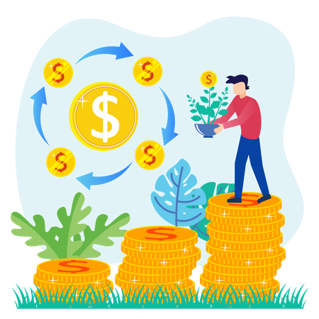 Business profit  Illustration