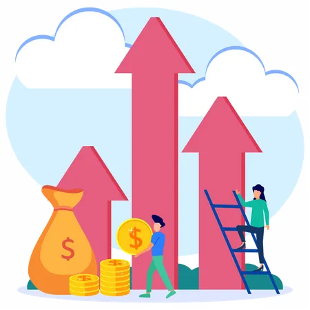 Business profit  Illustration