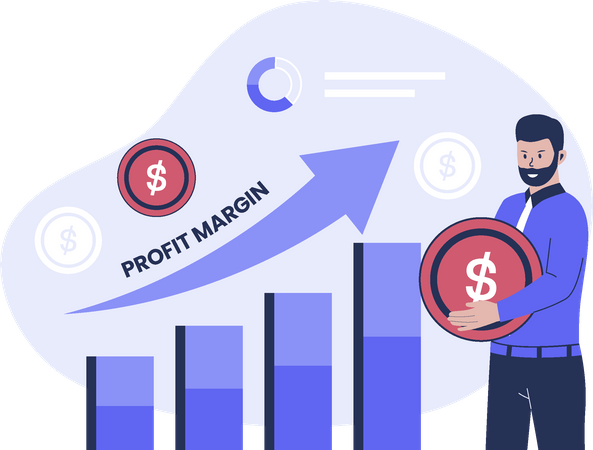 Business profit margin  Illustration