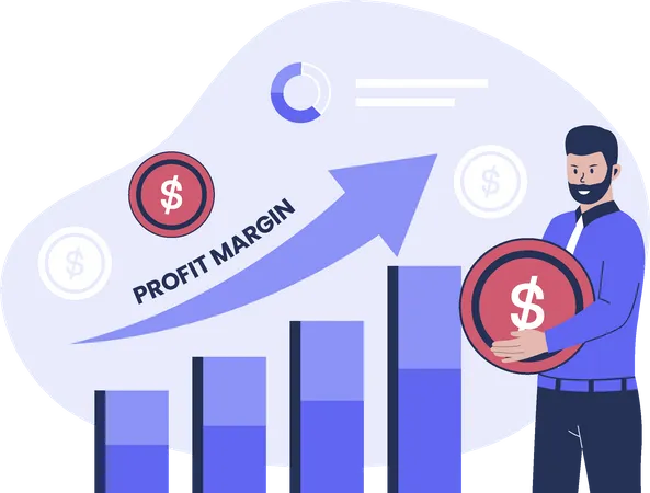 Business profit margin  Illustration