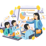 profit planning illustration svg