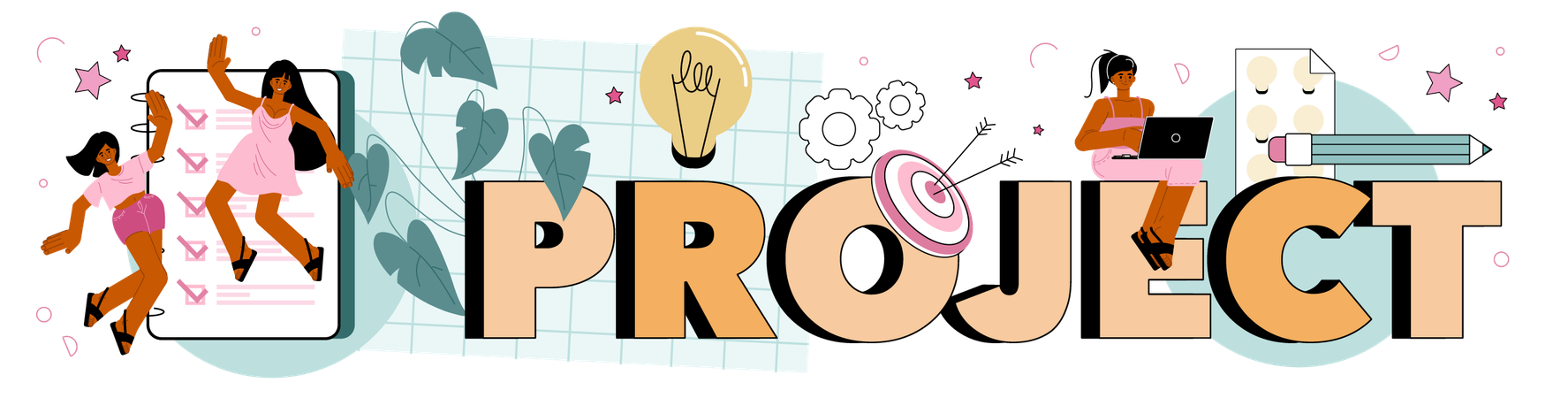 Business project planning  Illustration