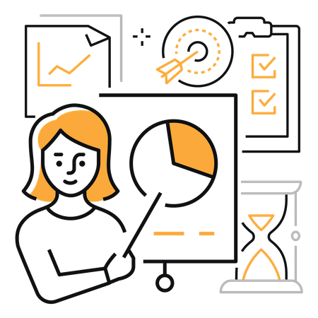 Geschäftsprojektmanagement  Illustration