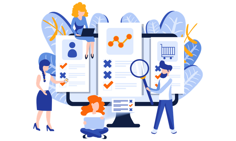 Business quality clarification  イラスト
