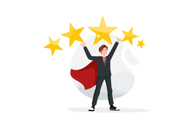 Business rating and review  Illustration