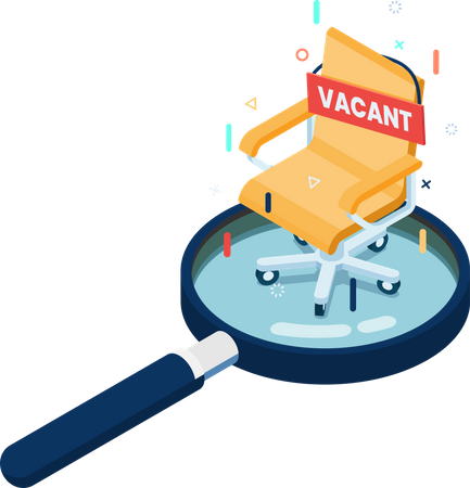 Business recruiting and Job Vacancy Illustration