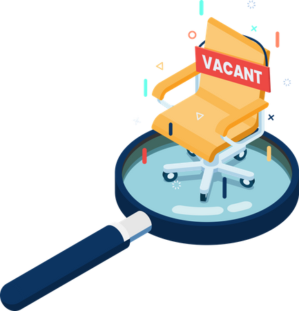 Business recruiting and Job Vacancy  Illustration