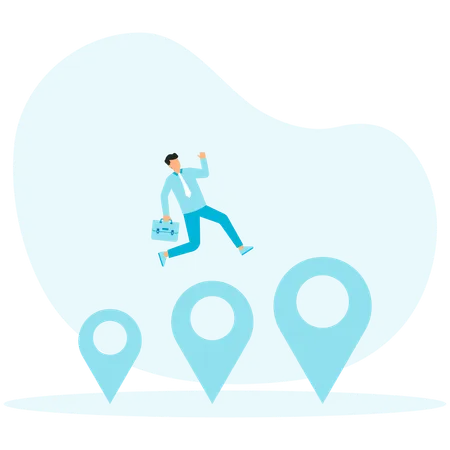 Business relocation and move office to new address or transfer to new location  Illustration