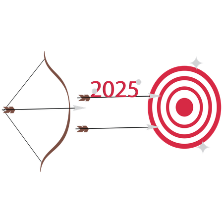 Business renewed strategy goal  Illustration