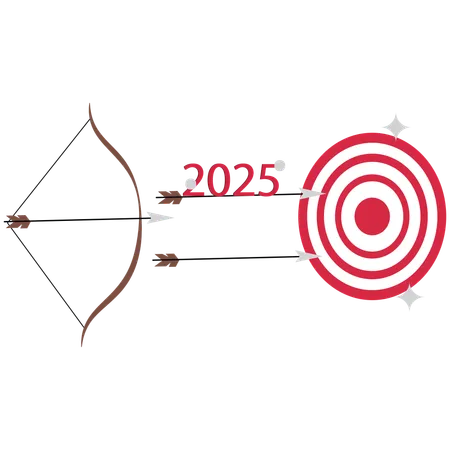 Business renewed strategy goal  Illustration