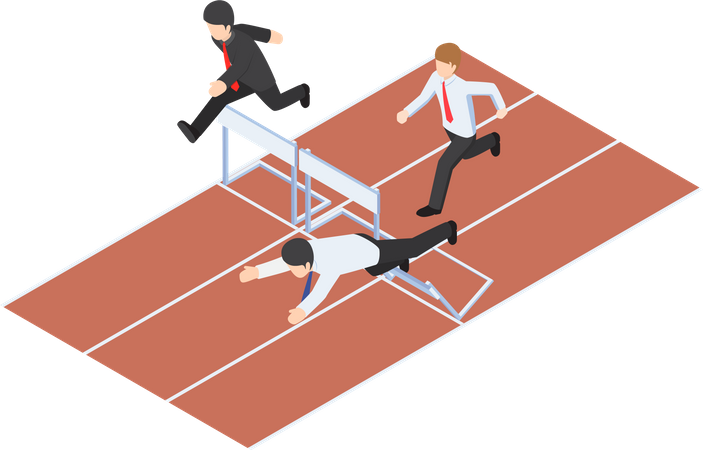 Business-Race-Wettbewerb  Illustration
