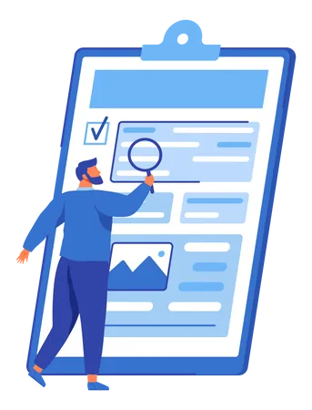 Business report analysis  Illustration