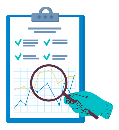 Business report analysis  Illustration