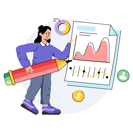 Business Report  Illustration