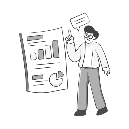 Business Report  Illustration