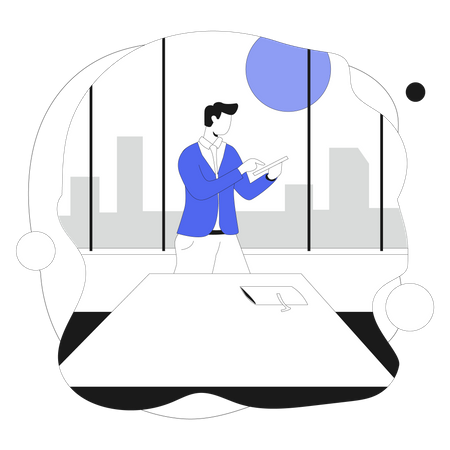 Business Report  Illustration