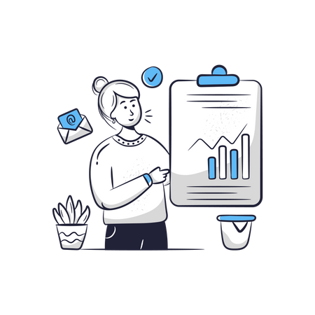 Business Report  イラスト