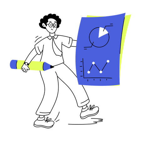 Business Report  Illustration