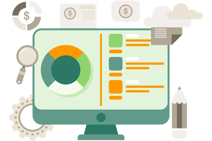 Business Reports  Illustration