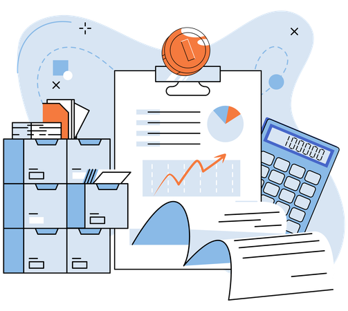 Business returns  Illustration