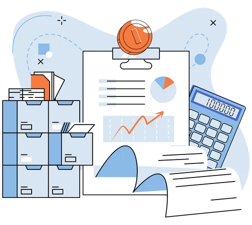 Business returns  Illustration