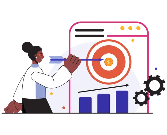 Business revenue Target  Illustration