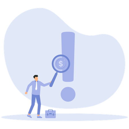 Business risk analysis  Illustration