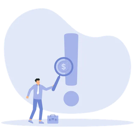 Business risk analysis  Illustration